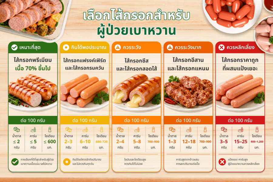 น้ำตาลในไส้กรอก 