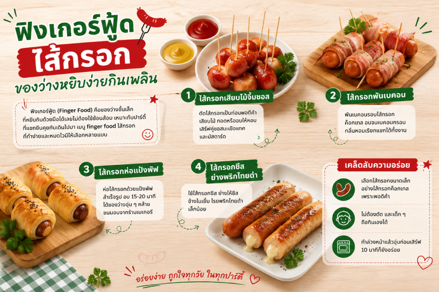 Finger Food ไส้กรอก ของว่าง
