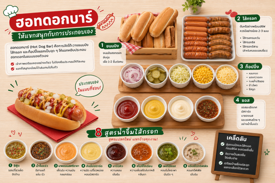 ไส้กรอกสำหรับฮอทดอกบาร์